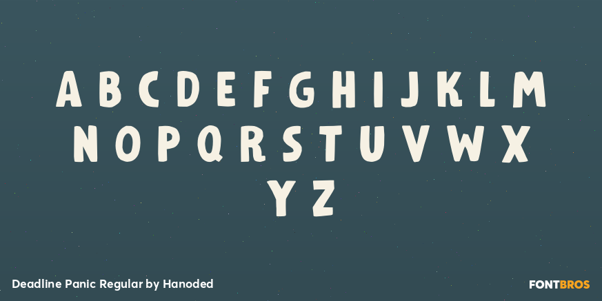 Deadline Panic Regular Font Poster #3