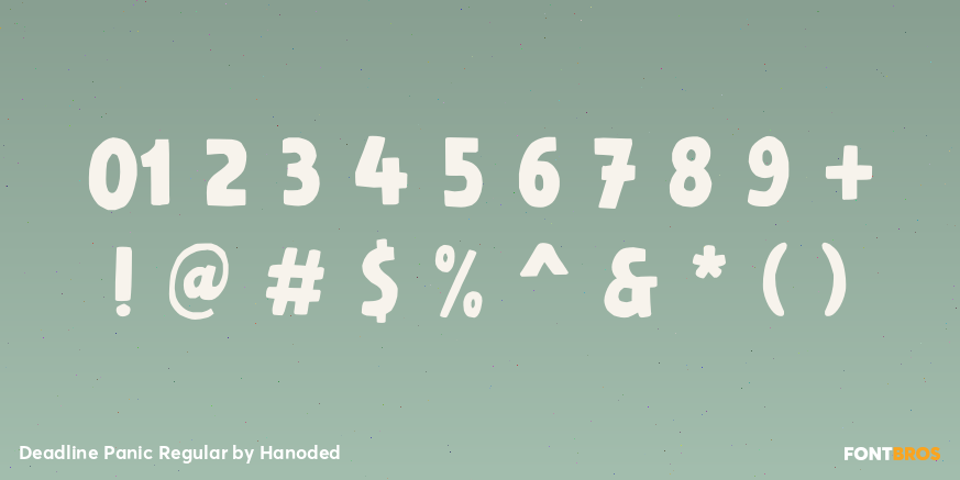 Deadline Panic Regular Font Poster #4
