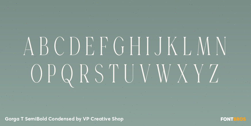 Gorga T SemiBold Condensed Font Poster #2