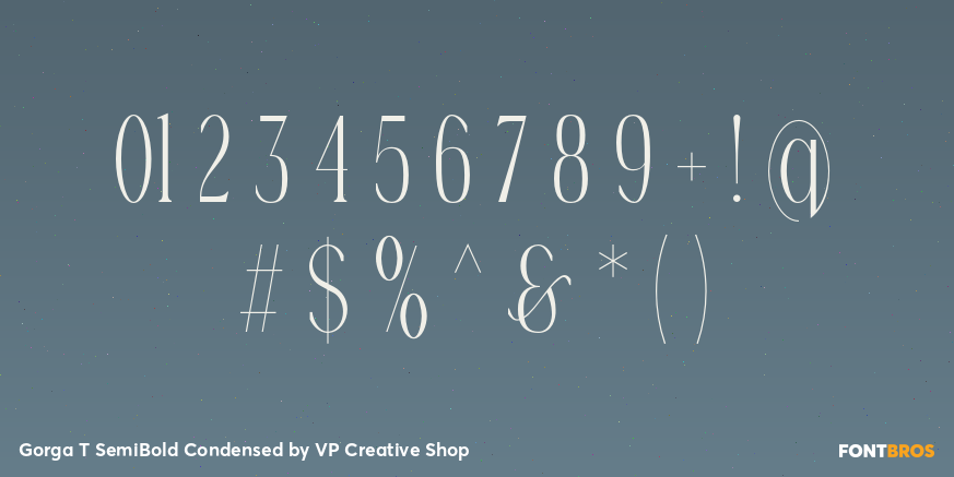 Gorga T SemiBold Condensed Font Poster #4