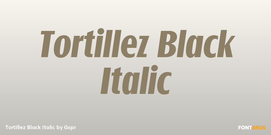 Tortillez Black Italic Poster