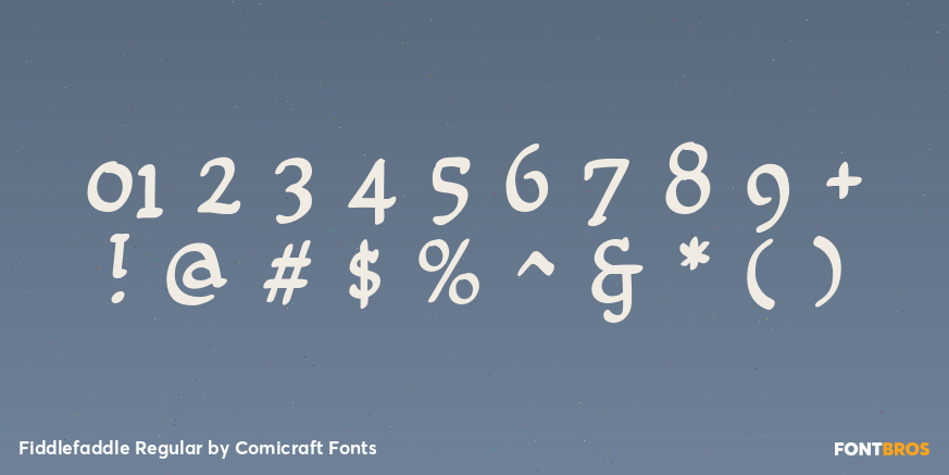 Fiddlefaddle Regular Font Poster #4