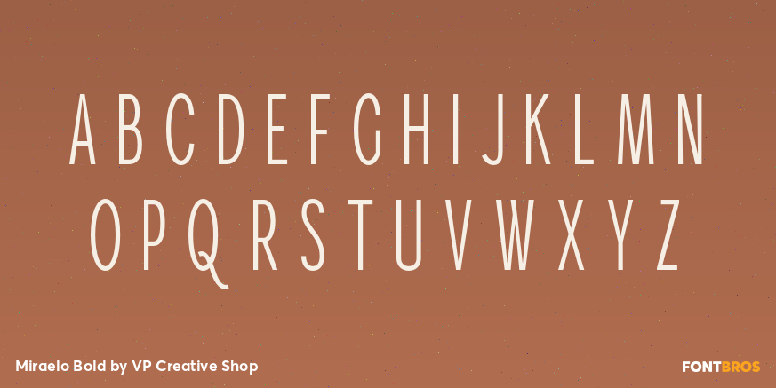 Miraelo Bold Font Poster #2