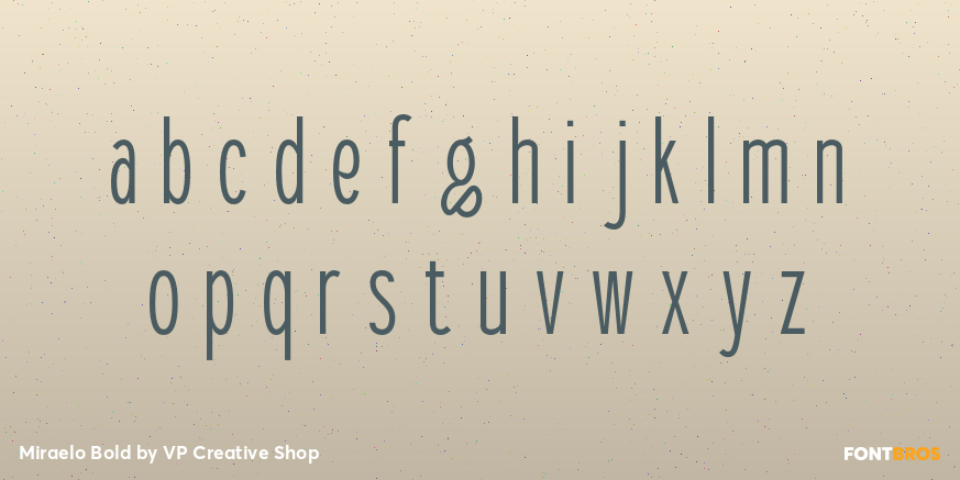 Miraelo Bold Font Poster #3