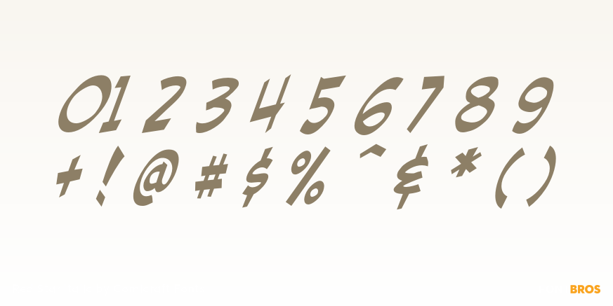 Red Star Italic Font Poster #4