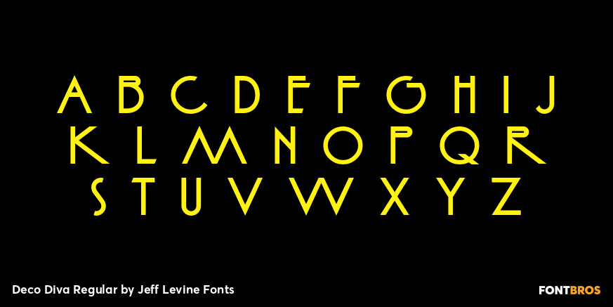 Deco Diva Regular Font Poster #3
