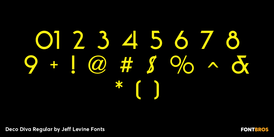 Deco Diva Regular Font Poster #4