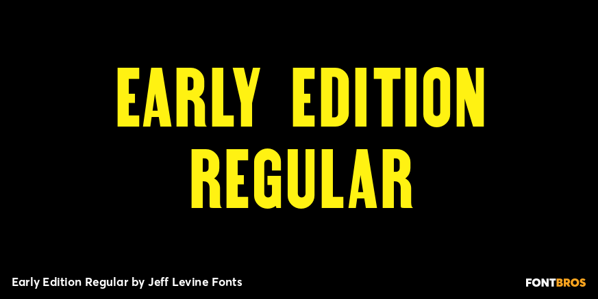 Early Edition Regular Poster