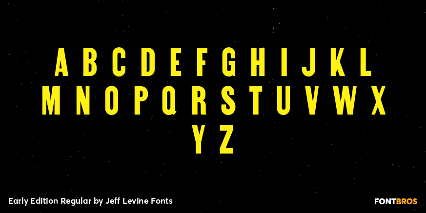 Early Edition Regular Font Poster #3