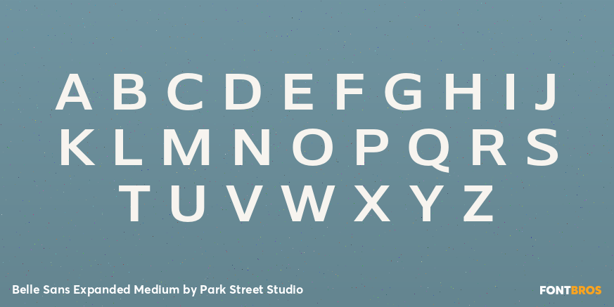 Belle Sans Expanded Medium Font Poster #2