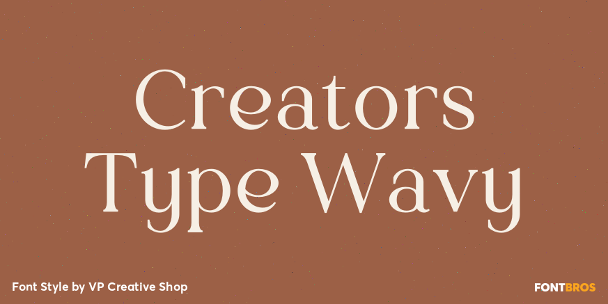 Creators Type Wavy Font Poster #1