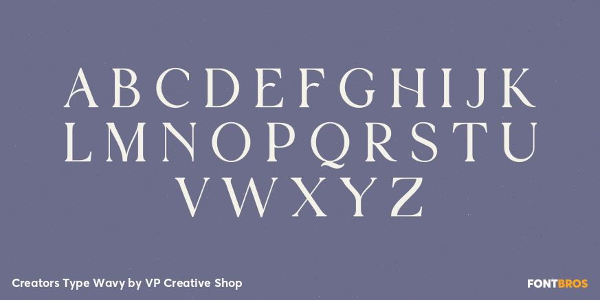 Creators Type Wavy Font Poster #2