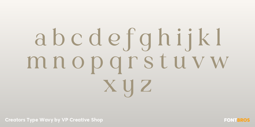 Creators Type Wavy Font Poster #3