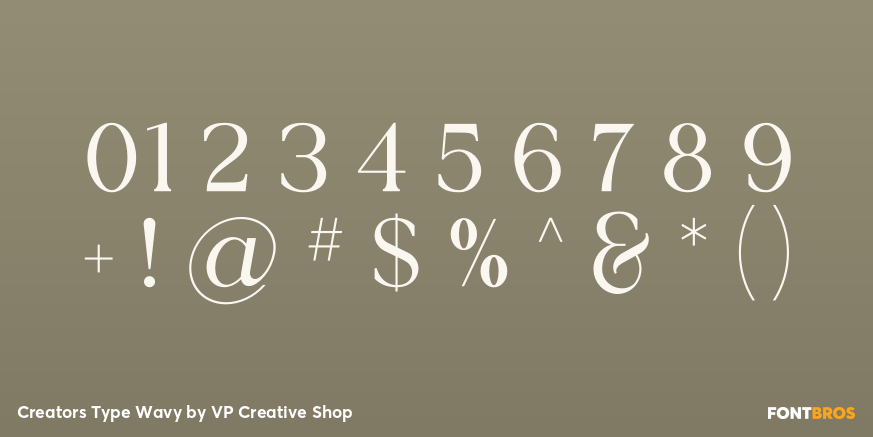 Creators Type Wavy Font Poster #4