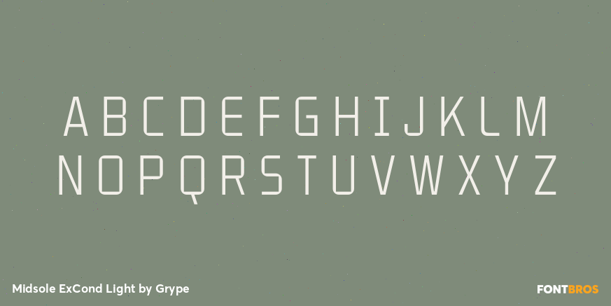 Midsole ExCond Light Font Poster #2