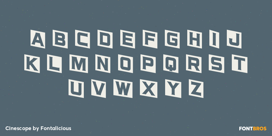 Cinescope Font Poster #1
