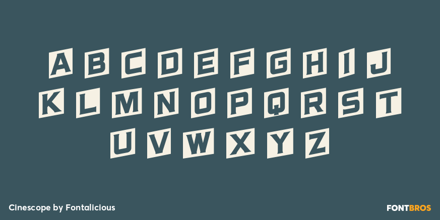 Cinescope Font Poster #1