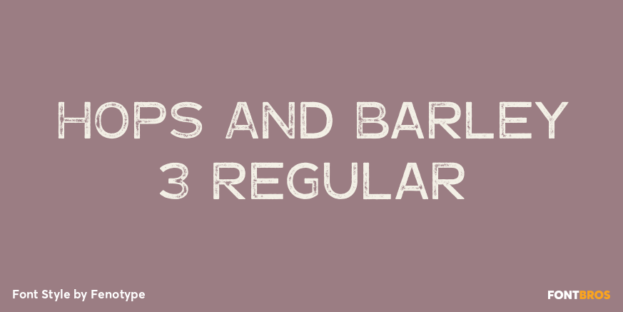 Hops And Barley 3 Regular Poster