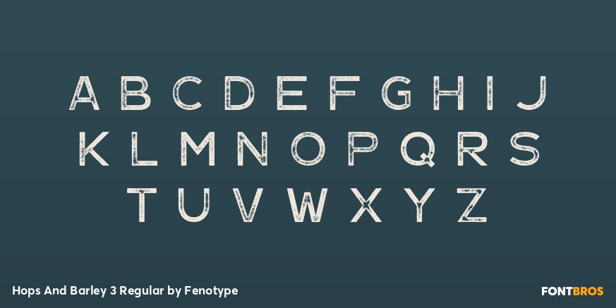 Hops And Barley 3 Regular Font Poster #2