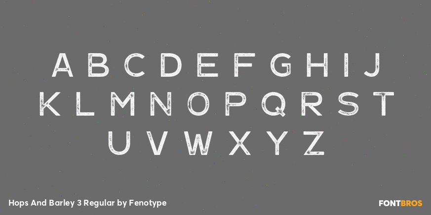 Hops And Barley 3 Regular Font Poster #3