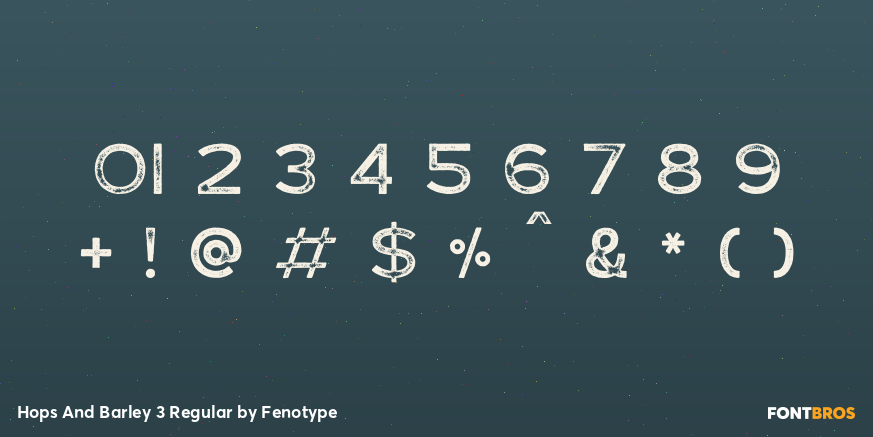 Hops And Barley 3 Regular Font Poster #4