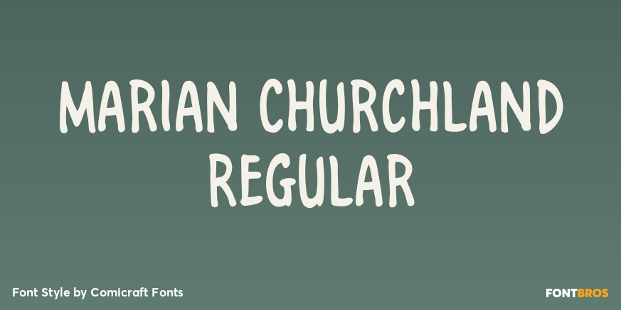 Marian Churchland Regular Font Poster #1