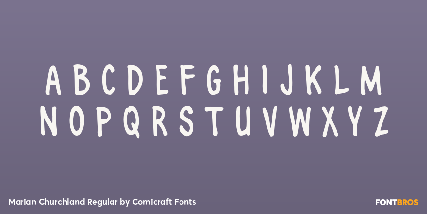 Marian Churchland Regular Font Poster #2