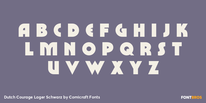 Dutch Courage Lager Schwarz Font Poster #2