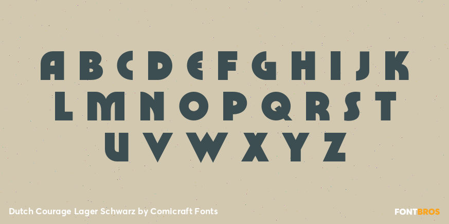 Dutch Courage Lager Schwarz Font Poster #3