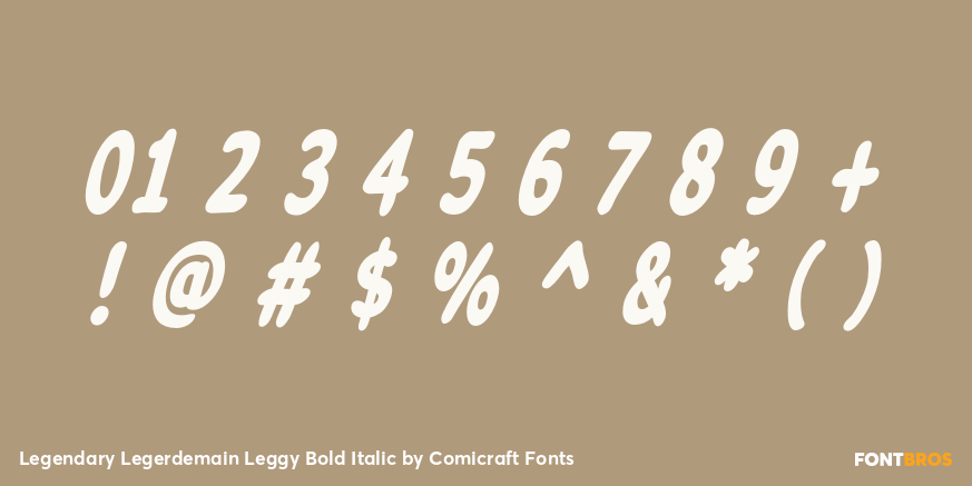 Legendary Legerdemain Leggy Bold Italic Font Poster #4