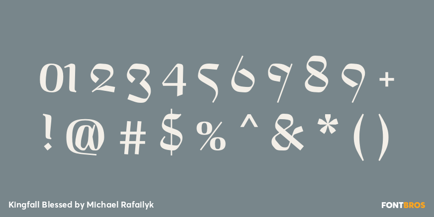 Kingfall Blessed Font Poster #1