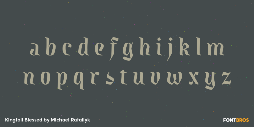 Kingfall Blessed Font Poster #3