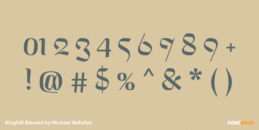 Kingfall Blessed Font Poster #4