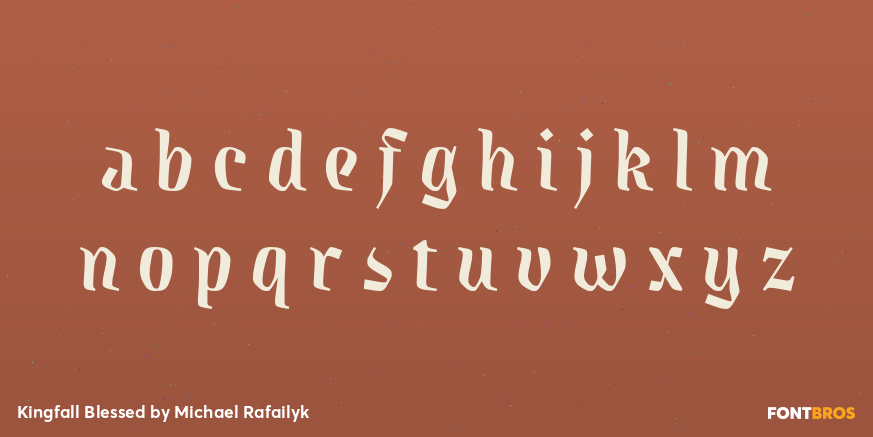 Kingfall Blessed Font Poster #1