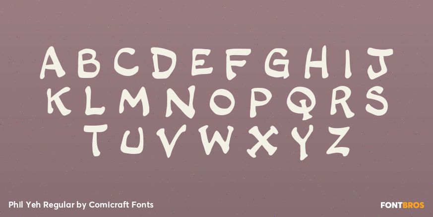 Phil Yeh Regular Font Poster #2