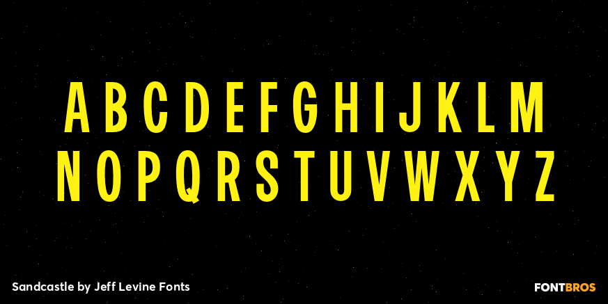 Sandcastle Font Poster #2