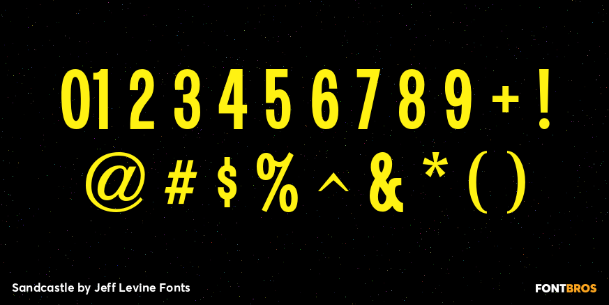 Sandcastle Font Poster #4