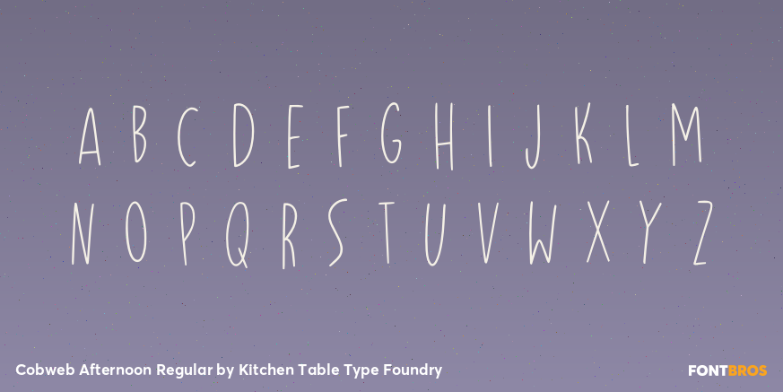 Cobweb Afternoon Regular Font Poster #3