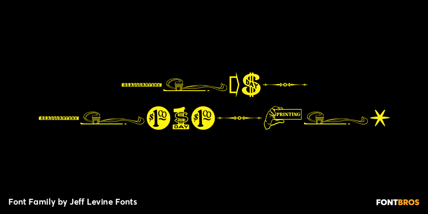 Print Promoters Font Family Poster