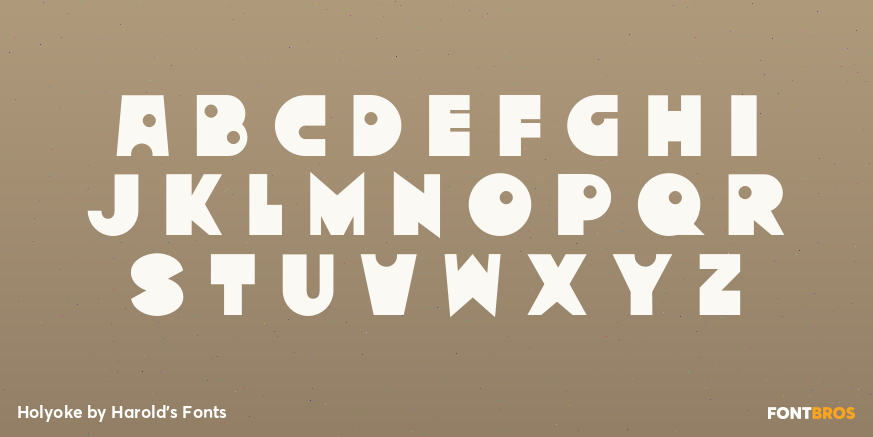 Holyoke Font Poster #2