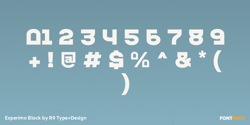 Experimo Black Font Poster #4