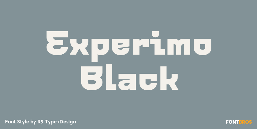 Experimo Black Font Poster #1