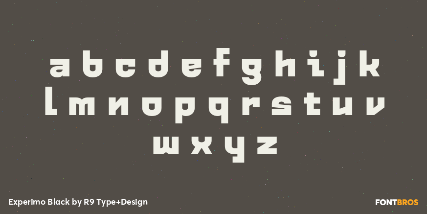 Experimo Black Font Poster #3