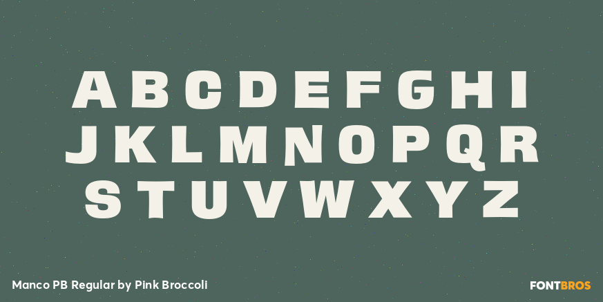Manco PB Regular Font Poster #2