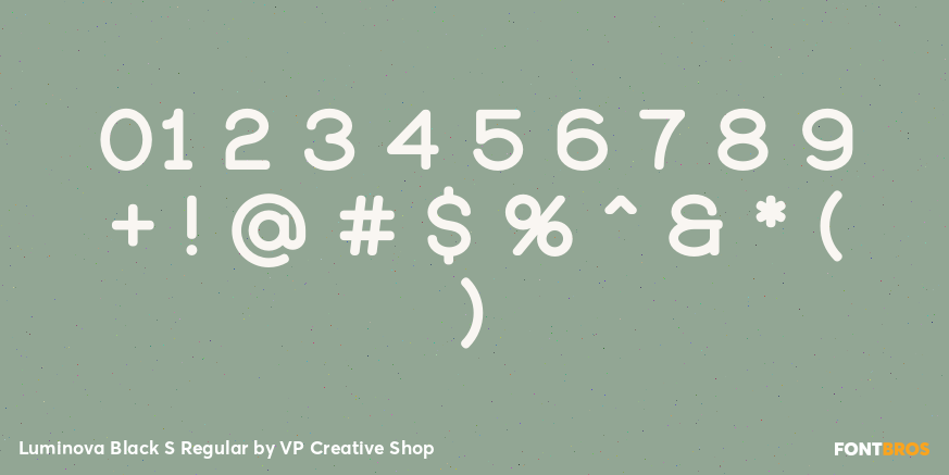 Luminova Black S Regular Font Poster #1