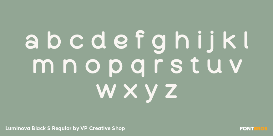 Luminova Black S Regular Font Poster #1