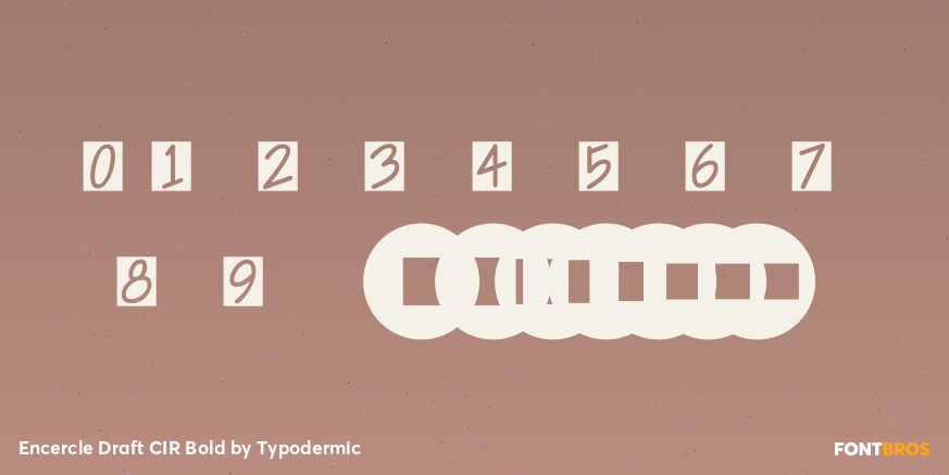 Encercle Draft CIR Bold Font Poster #1