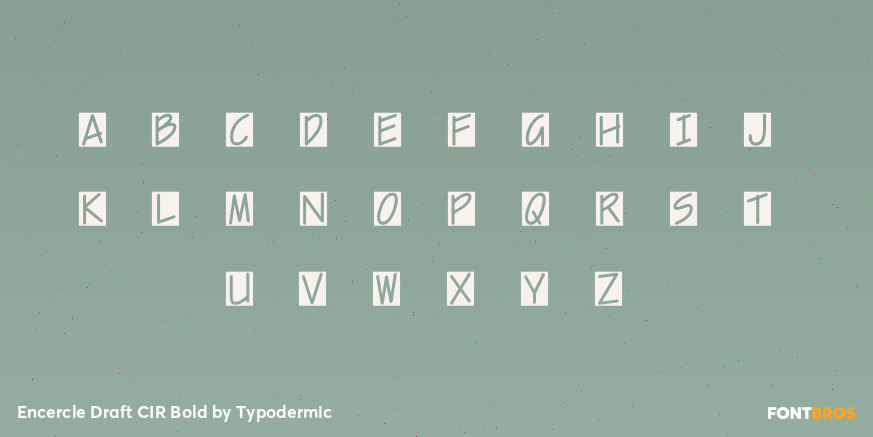 Encercle Draft CIR Bold Font Poster #3