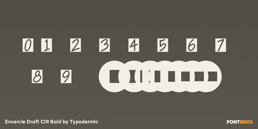 Encercle Draft CIR Bold Font Poster #4