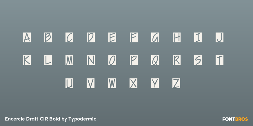 Encercle Draft CIR Bold Font Poster #1